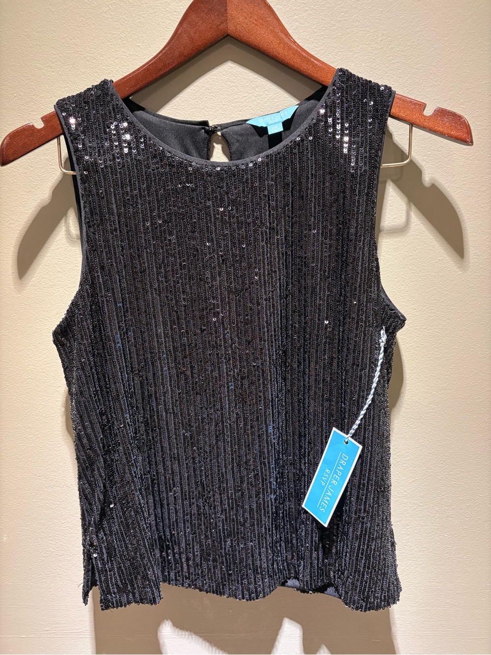 NWT Draper James RSVP Sleeveless Sequin Top